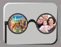 Families seen through cartoon spectacles